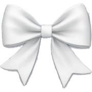 white bow sticker