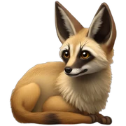 bat eared fox sticker