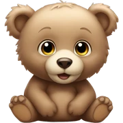 Baby bear sticker