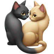 two cats in love sticker