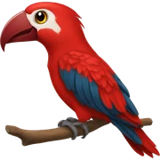arara vermelha sticker