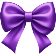 Purple bow sticker
