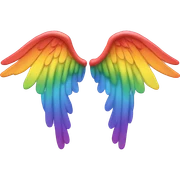 Rainbow,wing sticker