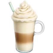 Cute ice white chocolate latte sticker