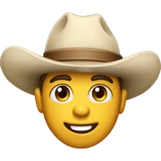 western Christmas emoji sticker