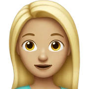 Blonde girl  sticker