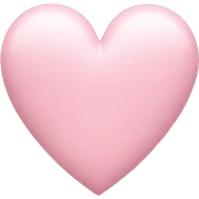 Pastel pink heart sticker