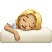 Sleeping girl sticker