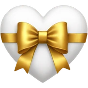 A Witze Heart with a  golden bow  sticker