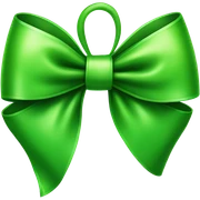green bow sticker