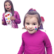 colorful facepaint party fun sticker