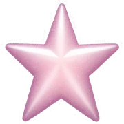 pale pink star sparkle sticker