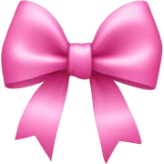 Pink bow sticker