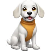 dog in shop sticker