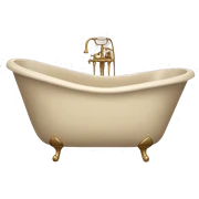 Beige astethic bathtub sticker