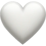 white heart sticker