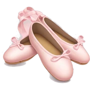 Pale pink ballet shoes sticker