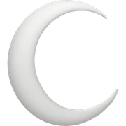 half moon sticker