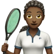 teen playing tennis sticker