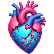 Trippy heart  sticker