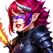 Demon-Horned Warrior sticker