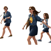 girls day out in denim sticker