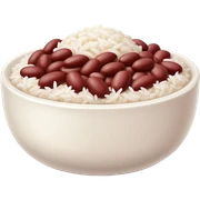 Red beans & rice in a bowl sticker
