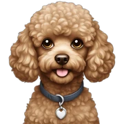 toy poodle sticker
