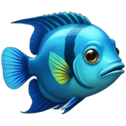 tropical fish sticker