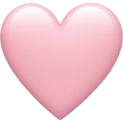 Light pink heart sticker