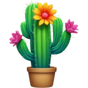 Rainbow cactus  sticker