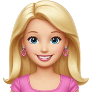 Barbie mood sticker