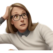 girl in white sweater indoors sticker