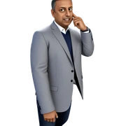 male portrait with car backdrop sticker