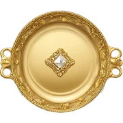 Gold vintage jewlery dish  sticker