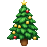 christmas tree sticker