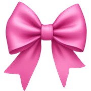 Pink bow sticker