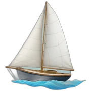 Sail boat sticker