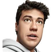 portrait of a young male sticker