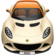 Lotus car orange sticker