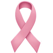 a light pink ribbon sticker