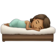sleeping girl sticker