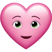 Pink heart  sticker