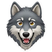 wolf sticker