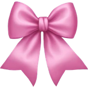 Pink silk bow sticker