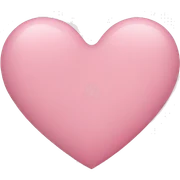 light pink heart  sticker