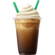 Starbuck ice coffee with ice cubes sticker