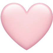light pink heart sticker