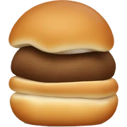 dinner bun with no face  sticker