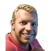 smiling blonde boy portrait sticker
